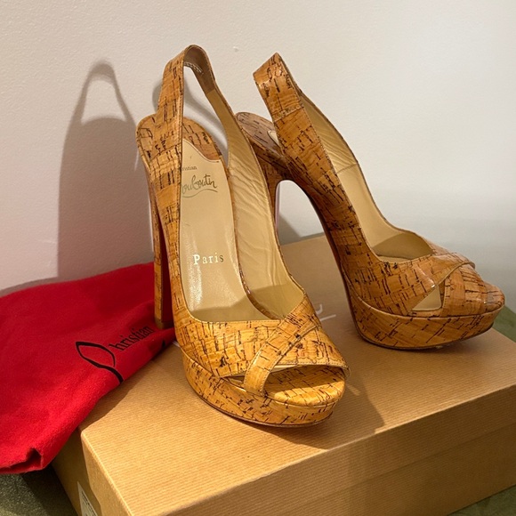Christian Louboutin Cork Platform Heels